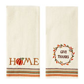 SKL Home Harvest Gnome 2-Piece Hand Towel Set