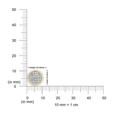 1/6 CT. T.W. Natural White Diamond 10K Gold 10.1mm Stud Earrings
