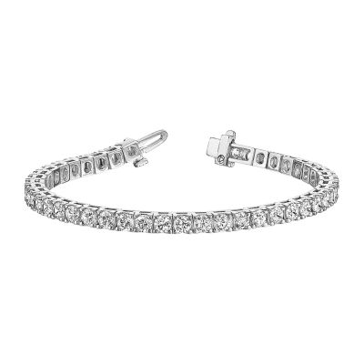 True Light 5 CT. T.W. Lab Created White Moissanite 14K Gold 7 Inch Tennis Bracelet