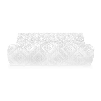 SensorPEDIC Conforming Memory Foam Lumbar Pillow, One Size, White