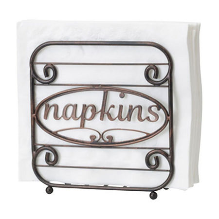 Gourmet Basics By Mikasa Napkin Holder, One Size, Black