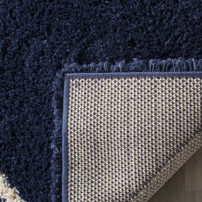 Safavieh Hudson Shag Collection Salome Geometric Runner Rug