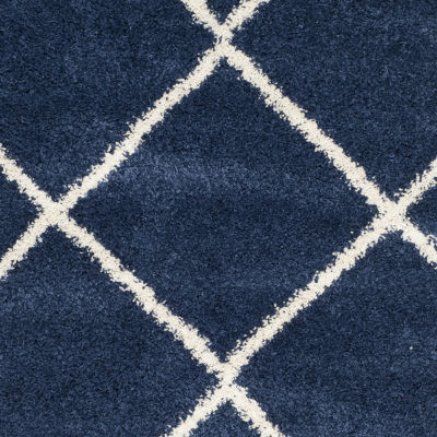 Safavieh Hudson Shag Collection Salome Geometric Runner Rug