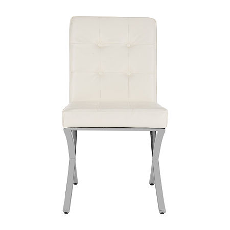 Safavieh Walsh Accent Tufted Slipper Chair, One Size, White