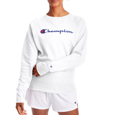 Champion Womens Crew Neck Long Sleeve Sweatshirt