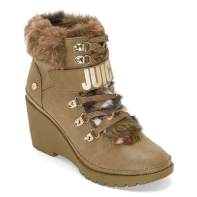 juicy couture wedge booties