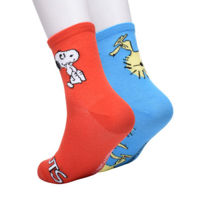 2-pc. Peanuts Crew Socks Womens