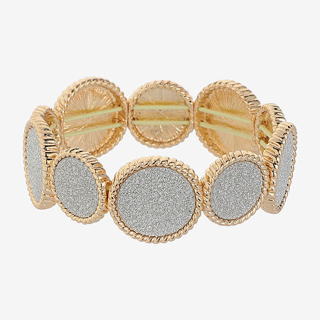 Monet Jewelry Womens Round Stretch Bracelet In Gold
