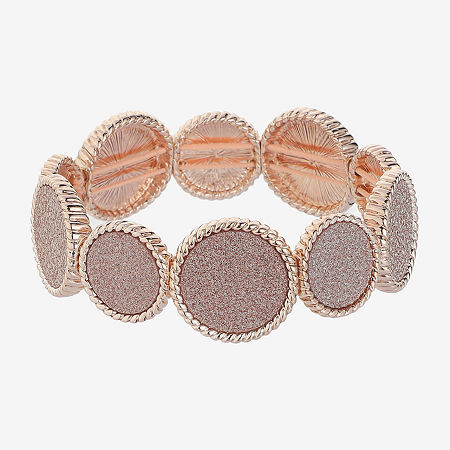 Monet Jewelry Womens Round Stretch Bracelet In Gold