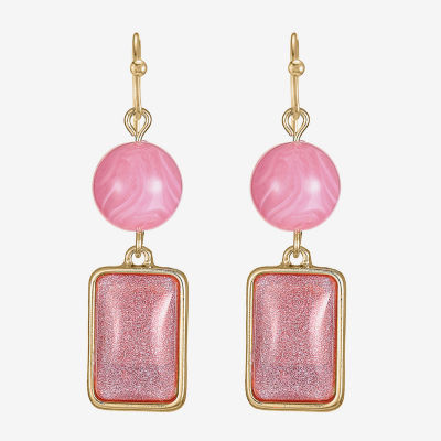 Liz Claiborne Womens Yellow Drop Earrings