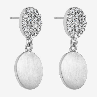 Liz Claiborne Womens Glass Hypoallergenic Drop Earrings