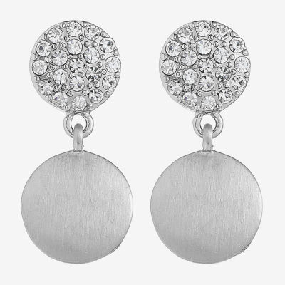 Liz Claiborne Womens Glass Hypoallergenic Drop Earrings