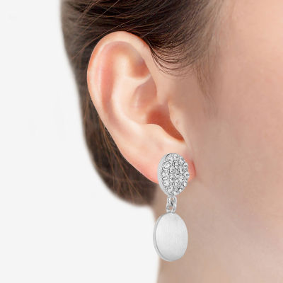 Liz Claiborne Womens Glass Hypoallergenic Drop Earrings