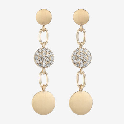 Liz Claiborne Womens Glass Hypoallergenic Drop Earrings