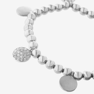 Liz Claiborne Womens Glass Stretch Bracelet