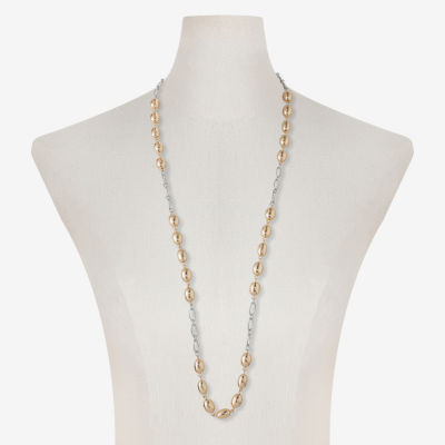 Liz Claiborne Two Tone Womens 36 Inch Strand Necklace