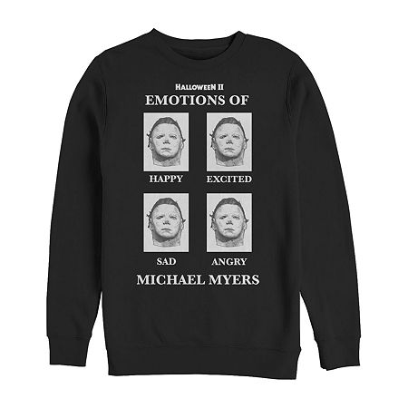 Novelty Mens Crew Neck Long Sleeve Sweatshirt, X-large, Black