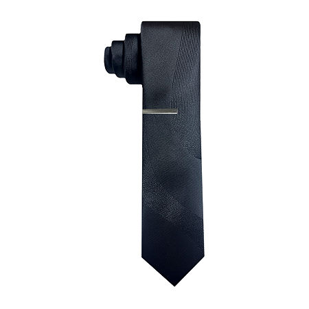 J. Ferrar Panel Tie, One Size, Black