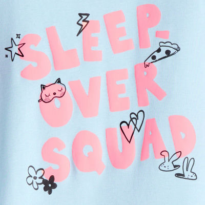 Carter's Girls Round Neck Long Sleeve 4-pc. Pajama Sets