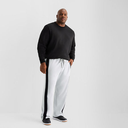 Shaquille O'neal Xlg Double Knit Mens Classic Fit Big And Tall Track Pant In White