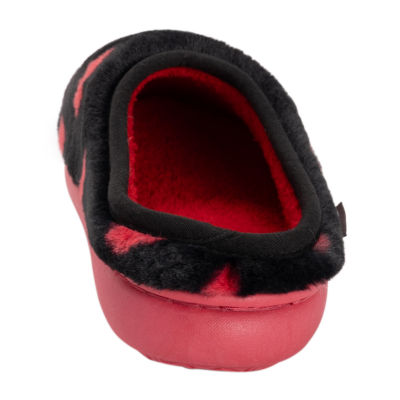 Muk Luks Hearts Slipper Womens Memory Foam Slip-On Slippers