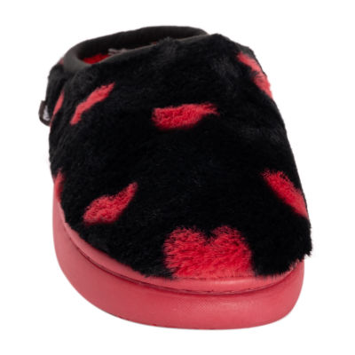 Muk Luks Hearts Slipper Womens Memory Foam Slip-On Slippers