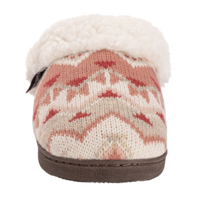 Muk Luks Suzanne Slipper Womens Memory Foam Slip-On Slippers
