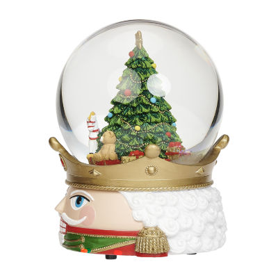 Roman 7h Musical Nutcracker Head Dome Christmas Tabletop Decor