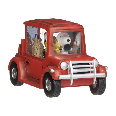 Roman 10"W Lighted Swirl Snoopy Atv Snoopy Christmas Tabletop Decor
