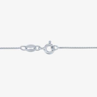 G-H / Si2-I1 Womens 1/10 CT. T.W. Lab Grown White Diamond 14K Tri-Color Gold Over Silver Heart 18 Inch Pendant Necklace