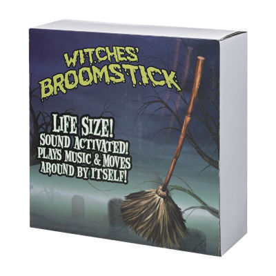 Roman 47"H Haunted Dancing Broom Halloween Tabletop Decor