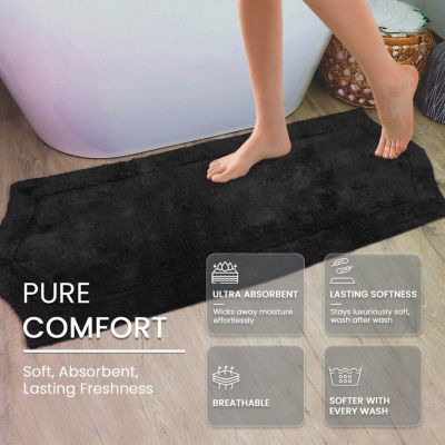 Home Weavers Inc Waterford Quick Dry 21X34 Inch Bath Rug