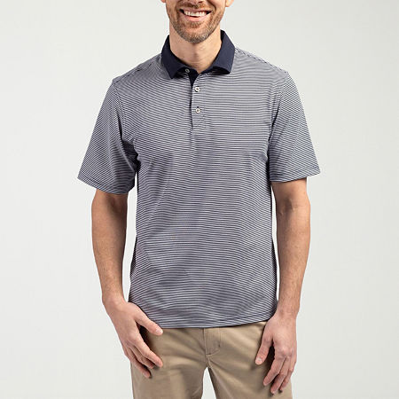 CUTTER & BUCK Mens Regular Fit Short Sleeve Polo Shirt, 3x-large, Blue