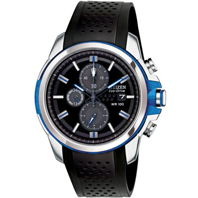 Drive from Citizen® Eco-Drive® Blue Accent Strap Watch CA0421-04E