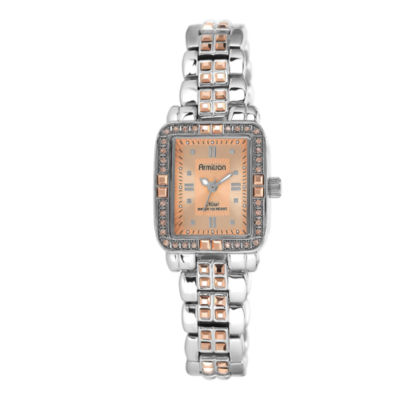 Armitron® Now® Womens Silver-Tone Bracelet Rectangular Watch
