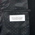 Collection by Michael Strahan Striped Black Suit Jacket - Classic Fit