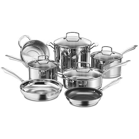 Cuisinart Professional Series Stainless Steel 11-pc. Cookware Set, One Size, Gray