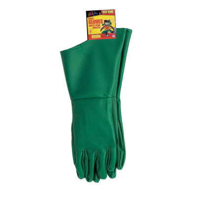 Mens Robin Gloves Costume Accessory - Dc Comics