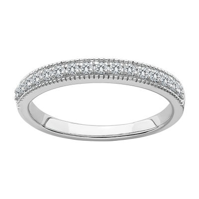 True Light 2.5MM / CT. T.W. Lab Created White Moissanite 14K Gold Band