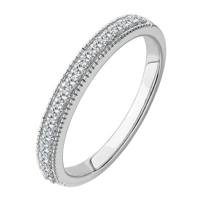 True Light 2.5MM / CT. T.W. Lab Created White Moissanite 14K Gold Band