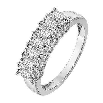 True Light 4MM 1 1/8 CT. T.W. Lab Created White Moissanite 14K Gold Band