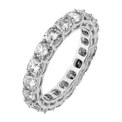 True Light 3.5MM 3 3/4 CT. T.W. Lab Created White Moissanite 14K Gold Eternity Band