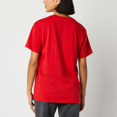 Juniors Sriracha Boyfriend Womens Crew Neck Short Sleeve Graphic T-Shirt
