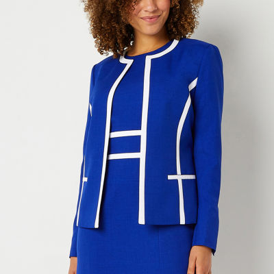 Black Label by Evan-Picone Sleeveless Sheath Dress, Color: Royal Blue White  - JCPenney