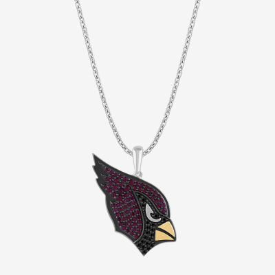 True Fans Fine Jewelry Arizona Cardinals Unisex Adult Lab Created Red Ruby 14K Gold Over Silver Pendant Necklace