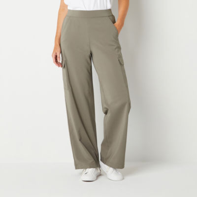 Stylus Womens High Rise Wide Leg Pant