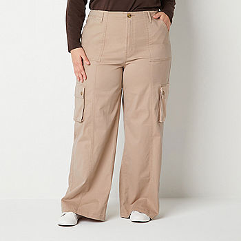 Dusty Pink Casual High-Waisted Parallel Cargo Trouser Pants for Women –  Glossia Fashion