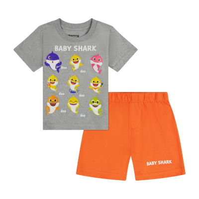 Toddler Boys 2-pc. Baby Shark Short Set