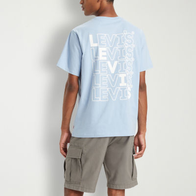 Levi's Mens Crew Neck Short Sleeve Relaxed Fit Graphic T-Shirt