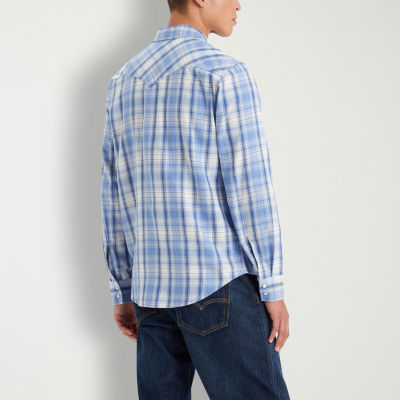 Levi's Mens Long Sleeve Plaid Western Shirt